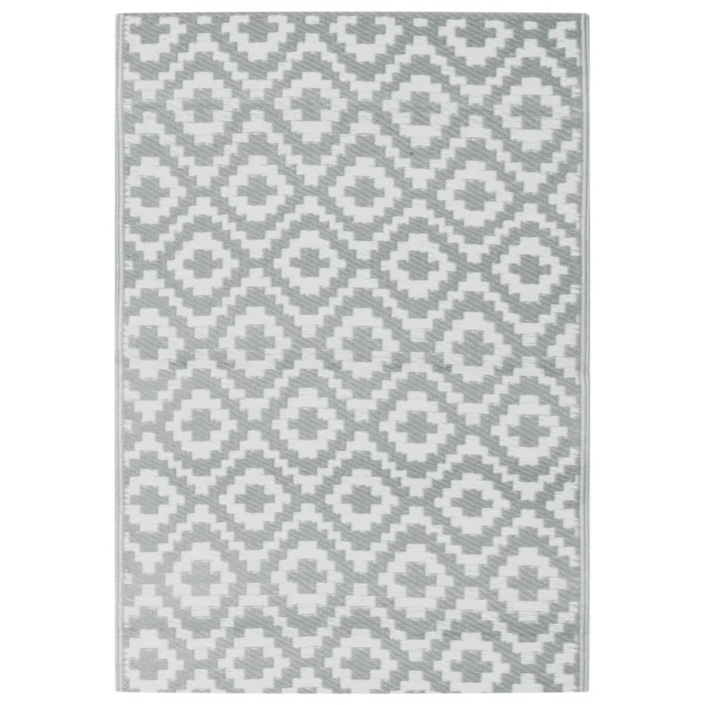 Buitenkleed 160x230 cm PP grijs