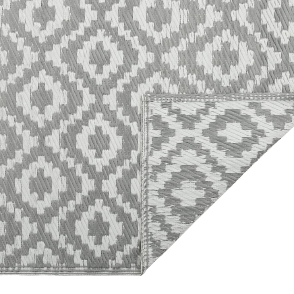 Buitenkleed 160x230 cm PP grijs