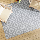 Buitenkleed 160x230 cm grijs polypropeen
