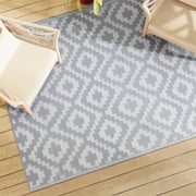 Buitenkleed 160x230 cm grijs polypropeen