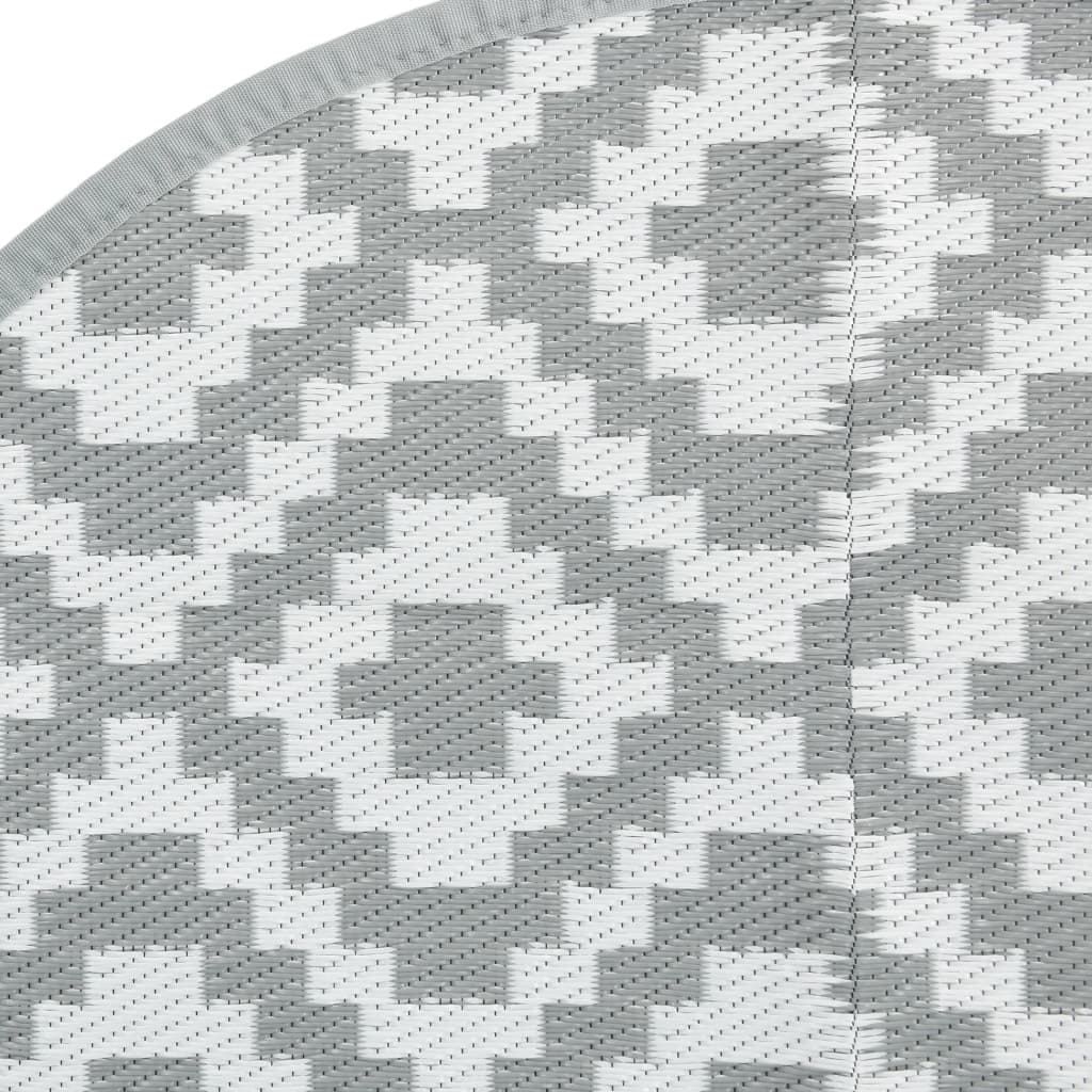 Buitenkleed Ø 200 cm polypropeen grijs