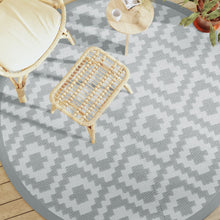 Buitenkleed Ø 200 cm polypropeen grijs