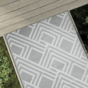Outdoor rug ARAKIL 120x180 cm PP grey