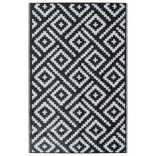 Buitenkleed 190x290 cm PP wit en zwart