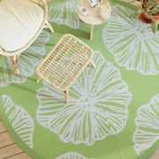 Outdoor rug ARAKIL Ø 200 cm polypropylene green