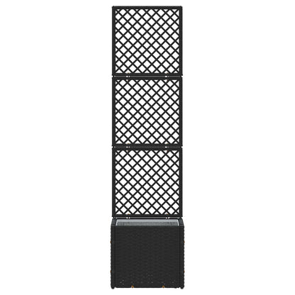 Tuin Trellis Planter Zwart 35 x 30 x 135 cm Metaal