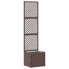 Tuin Trellis Planter Bruin 35 x 30 x 135 cm Metaal