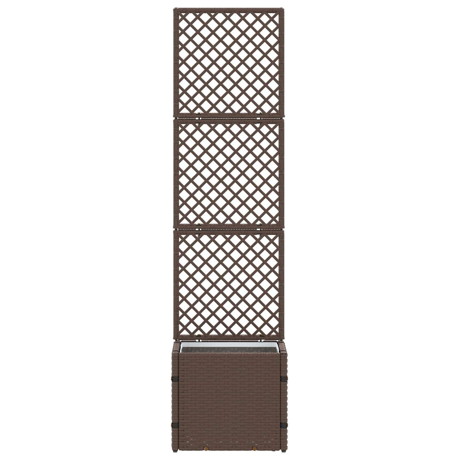 Tuin Trellis Planter Bruin 35 x 30 x 135 cm Metaal