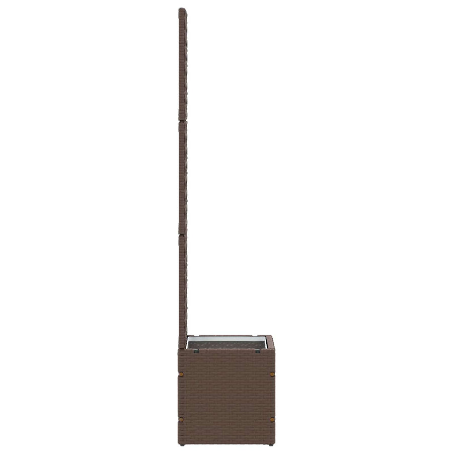 Tuin Trellis Planter Bruin 35 x 30 x 135 cm Metaal