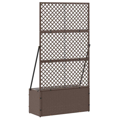 Tuin Trellis Planter Bruin 70 x 30 x 135 cm Metaal