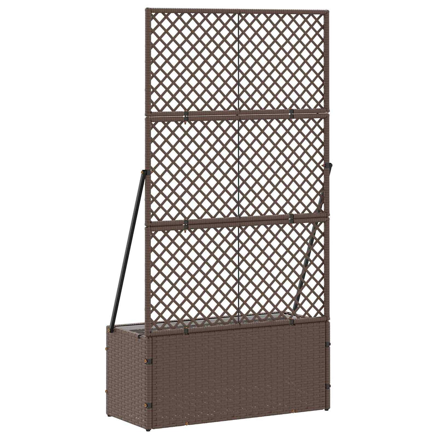 Tuin Trellis Planter Bruin 70 x 30 x 135 cm Metaal