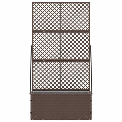 Tuin Trellis Planter Bruin 70 x 30 x 135 cm Metaal
