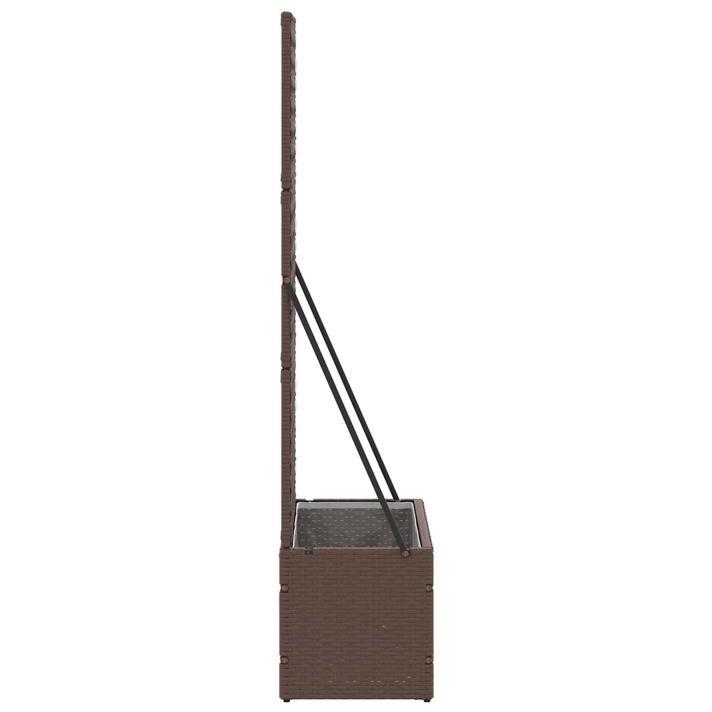 Tuin Trellis Planter Bruin 70 x 30 x 135 cm Metaal