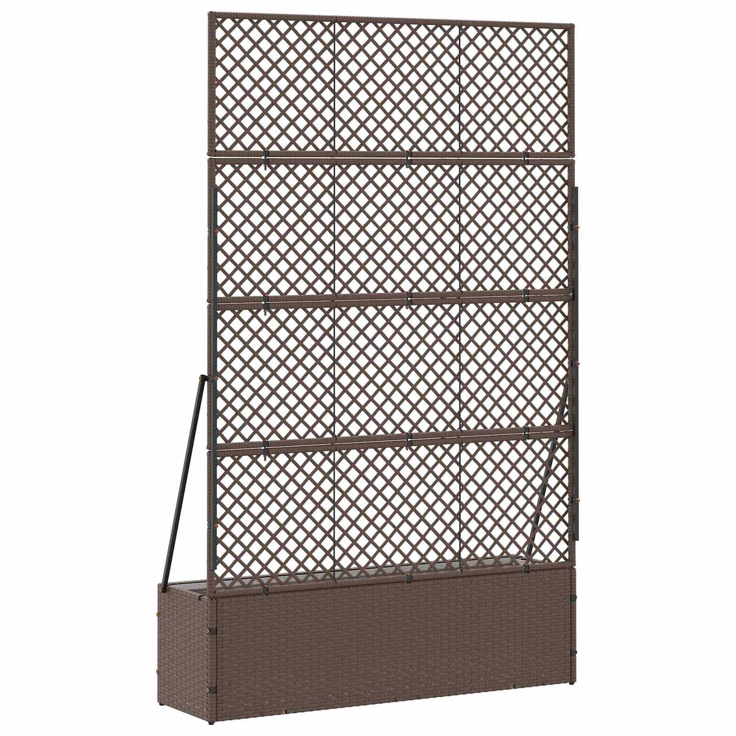 Tuin Trellis Planter Bruin 105 x 30 x 170 cm Metaal