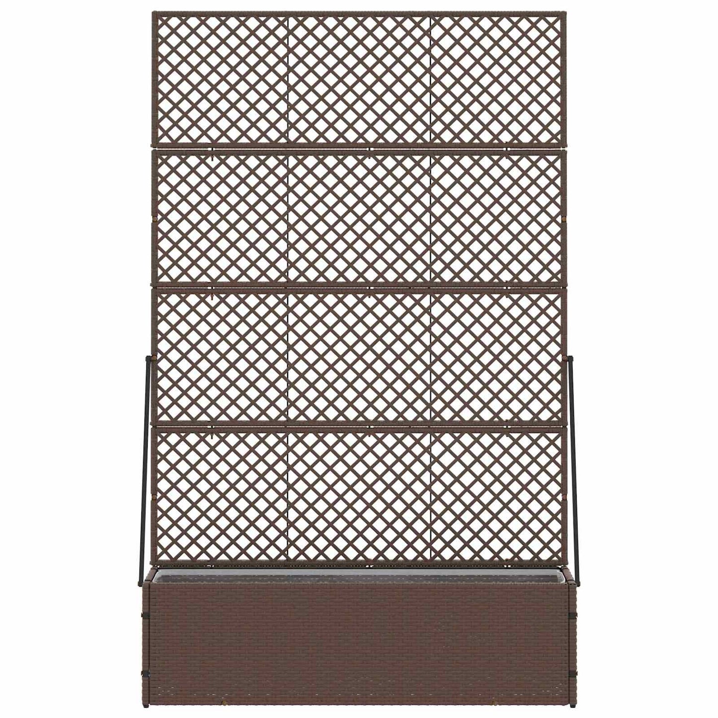 Tuin Trellis Planter Bruin 105 x 30 x 170 cm Metaal