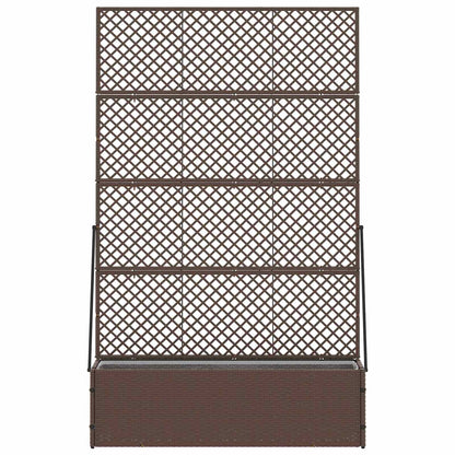 Tuin Trellis Planter Bruin 105 x 30 x 170 cm Metaal