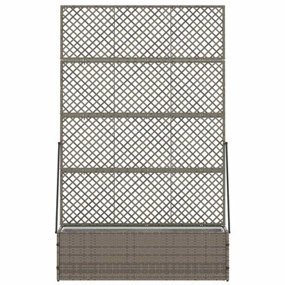 Tuin Trellis Planter Grijs 105 x 30 x 170 cm Metaal