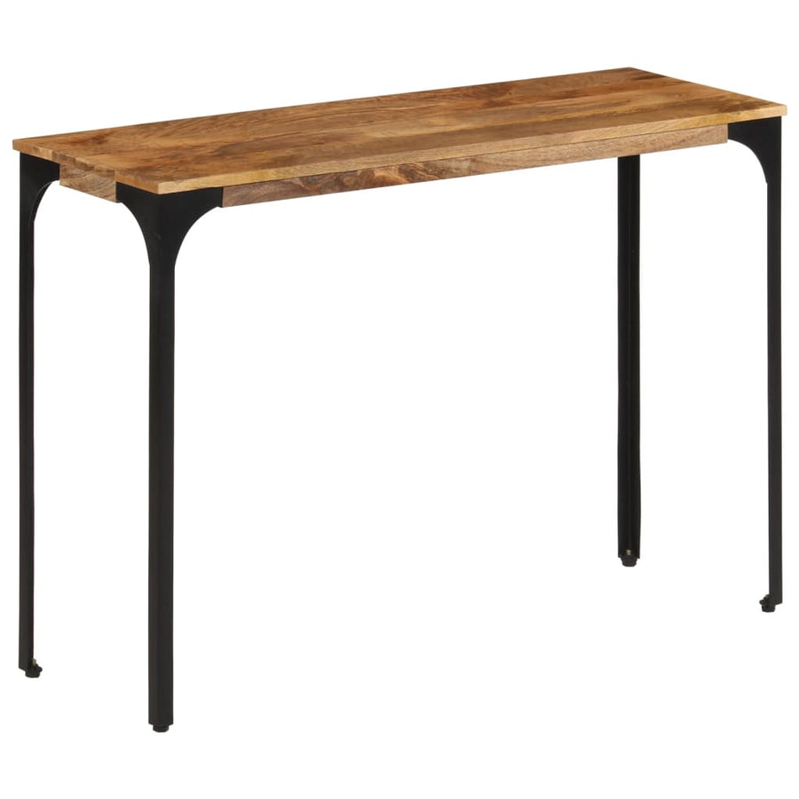Wandtafel 110x35x76 cm massief mangohout en ijzer bruin