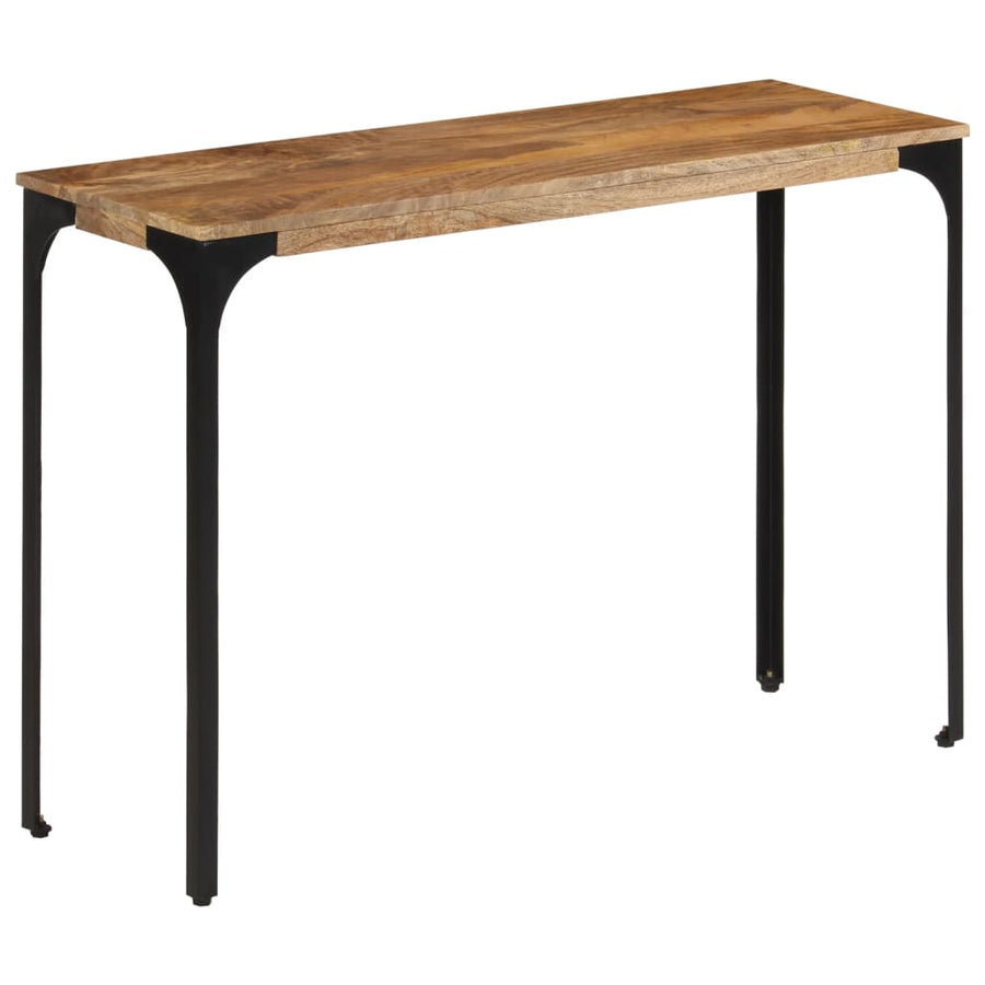 Wandtafel 110x35x76 cm massief mangohout en ijzer bruin