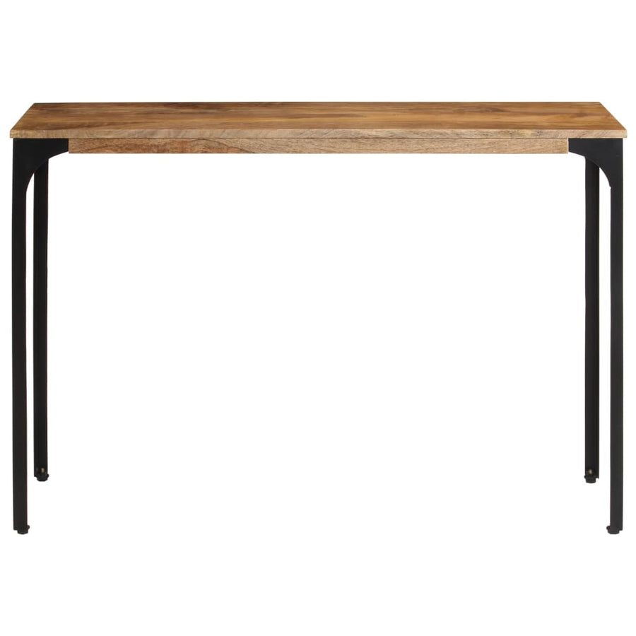 Wandtafel 110x35x76 cm massief mangohout en ijzer bruin