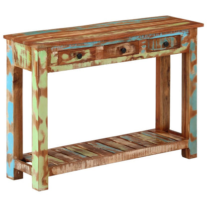 Wandtafel Massief Gerecycled Hout 110 x 30 x 76 cm