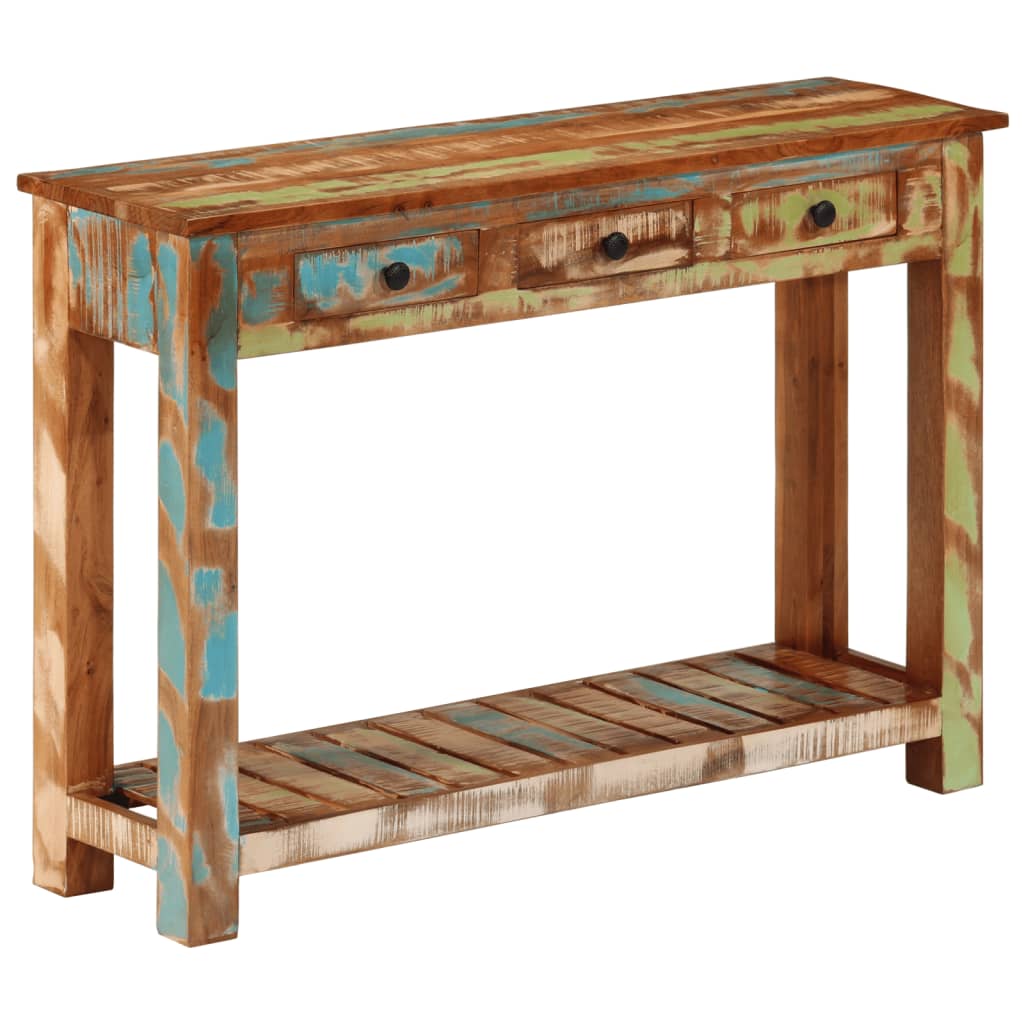 Wandtafel Massief Gerecycled Hout 110 x 30 x 76 cm
