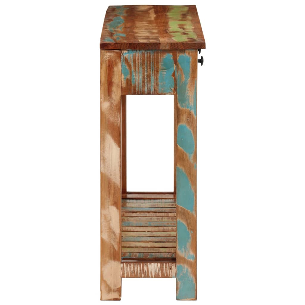 Wandtafel Massief Gerecycled Hout 110 x 30 x 76 cm