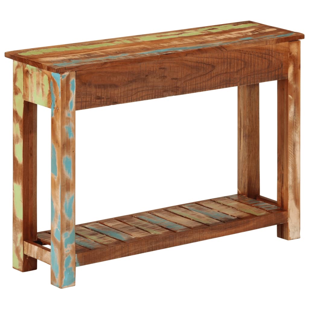 Wandtafel Massief Gerecycled Hout 110 x 30 x 76 cm