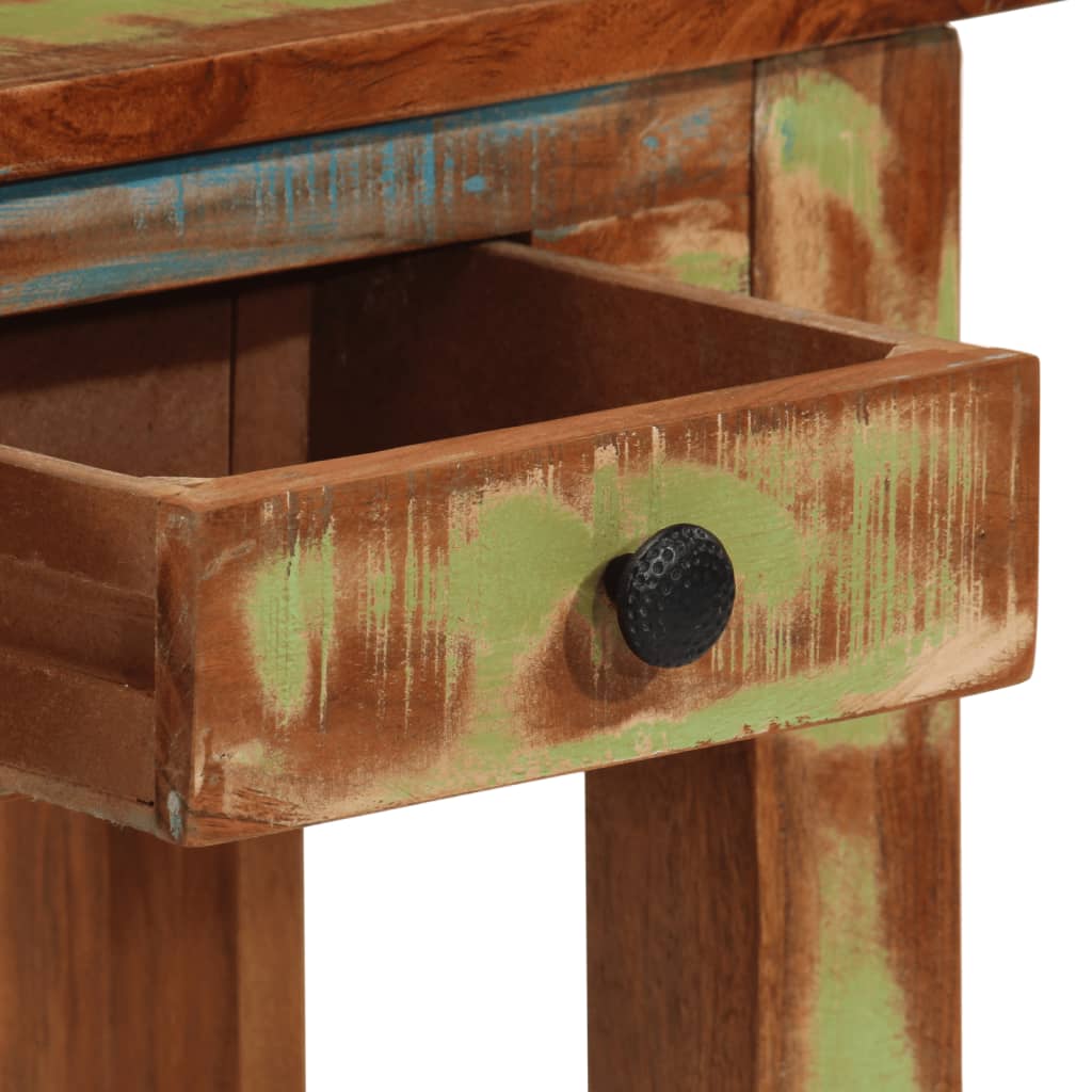 Wandtafel Massief Gerecycled Hout 110 x 30 x 76 cm
