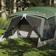 Tent 4-persoons met luifel waterdicht groen 515x370x220 cm