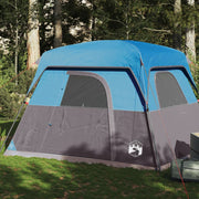 Tent 4-persoons waterdicht blauw 245x215x190 cm