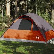 Dome tent 6-person waterproof orange