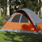 Koepeltent 6-persoons waterdicht oranje 334x273x190 cm