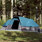 Dome tent 9-person waterproof blue