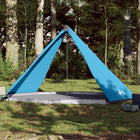 8-person waterproof blue tepee tent for families