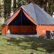 Tipitent 8-persoons 410x410x250 cm waterdicht grijs oranje