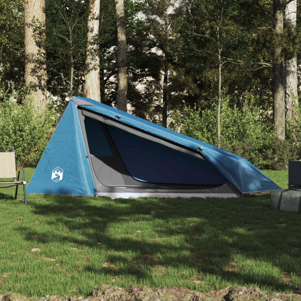 Tunneltent 1-persoons waterdicht blauw
