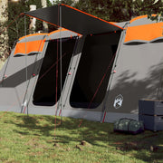 Tunneltent 10 personen waterdicht grijs oranje