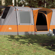 Tunneltent 4-persoons 580x320x205 cm waterdicht grijs oranje