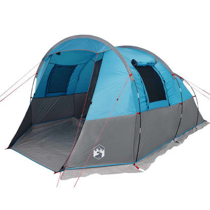 Tunneltent 4-persoons waterdicht blauw