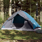 Dome tent 2-person waterproof blue