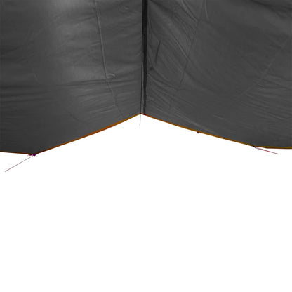 Kampeerluifel waterdicht 360x294 cm grijs en oranje