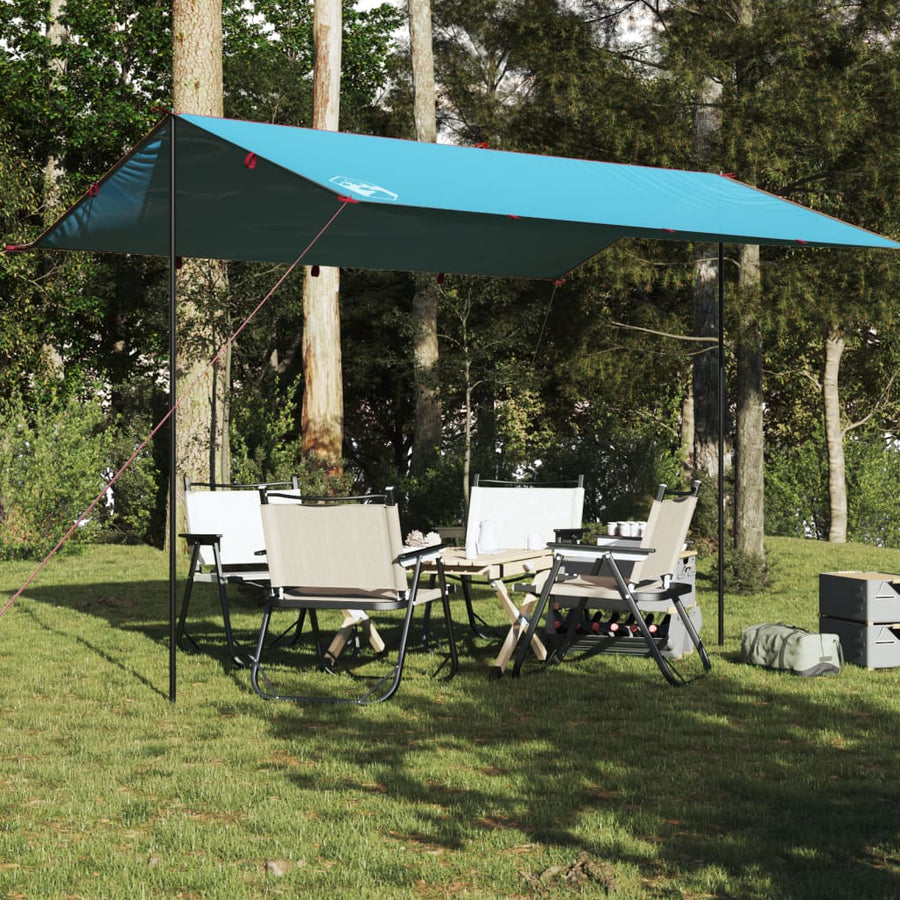 Kampeerluifel waterdicht 400x294 cm blauw