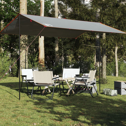 Kampeerluifel waterdicht 400x294 cm grijs en oranje
