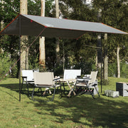 Kampeerluifel 400x294 cm grijs oranje waterdicht