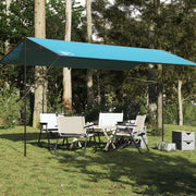Kampeerluifel 500x294 cm blauw waterdicht