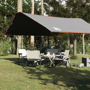 Camping tarp waterproof 420x440 cm grey and orange