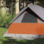 Koepeltent 2-persoons 215x150x127 cm grijs oranje