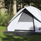 Dome tent 2-person waterproof blackout fabric white