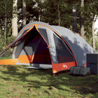 Tent 4-person waterproof grey and orange